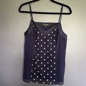Banana Republic Navy Polka Dot Blouse